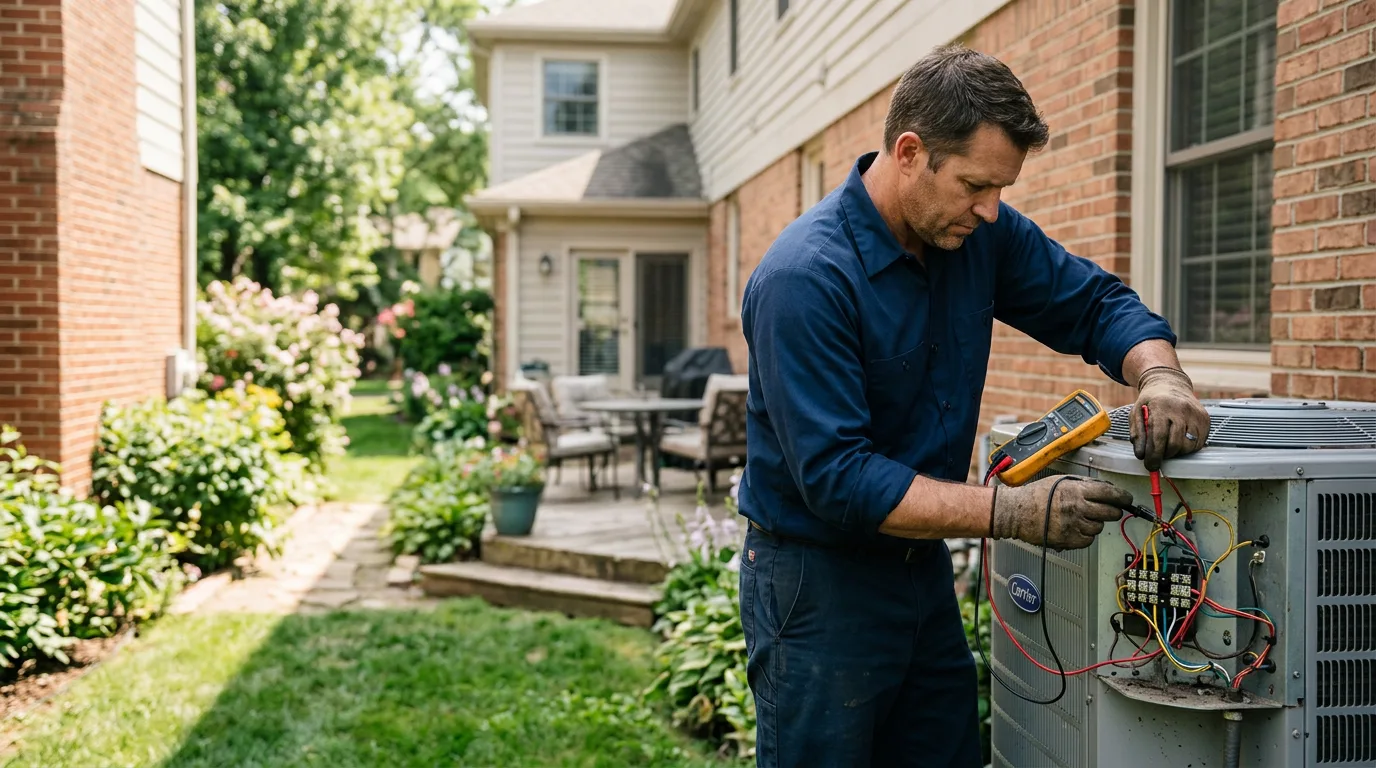 HVAC technician working near Fort Washington, PA
